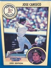 STARTING LINEUP JOSE CANSECO 1991 EDITION